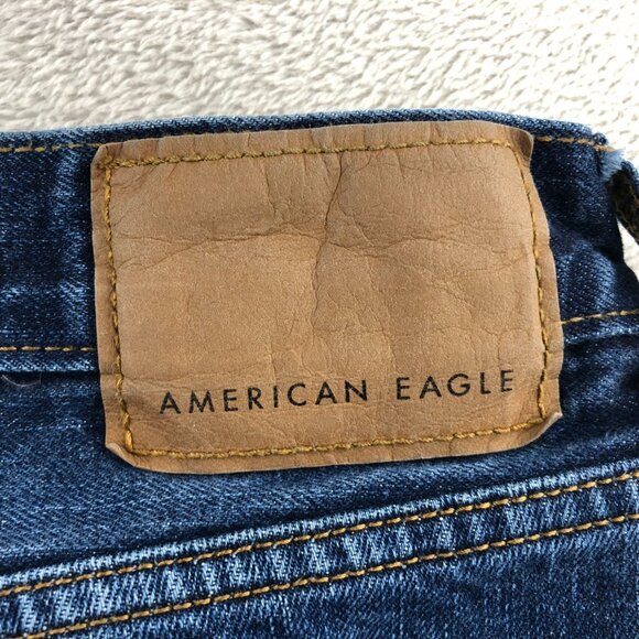 American Eagle Mens Jeans Size 33x30 Orignal Bootcut Classic Blue Denim Casual - Picture 15 of 16